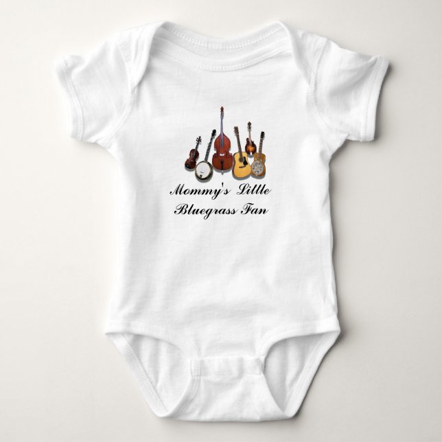 6 STÜCKBLUEGRASS BAND-T-SHIRT BABY STRAMPLER (Vorderseite)