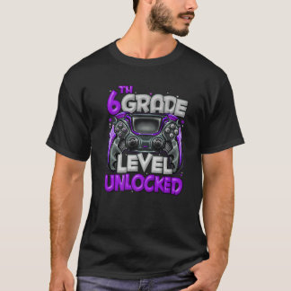 6. Stufe Entsperrtes Spiel auf 6. Stufe zurück T-Shirt