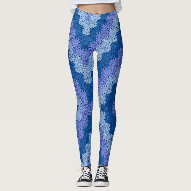 6-tägige Snowflake Blanket Leggings von Betty McKn (Vorderseite)