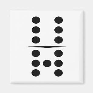 6 und 7 Domino-Kachel Lustige Gruppe 67 Dominos Ko Magnet