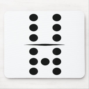 6 und 7 Domino-Kachel Lustige Gruppe 67 Dominos Ko Mousepad