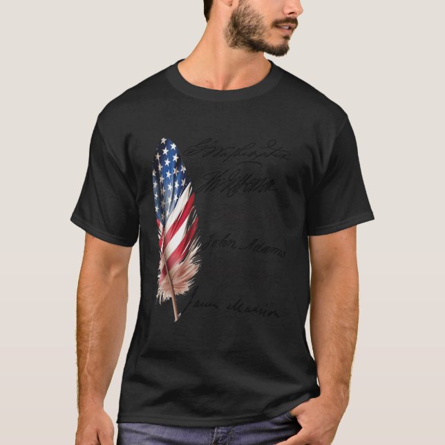 6 Unterzeichner der Gründung von Unterschriften Vä T-Shirt (Vorderseite)