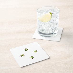 (6) Weihnachtsglocken Rechteckiger Pappuntersetzer