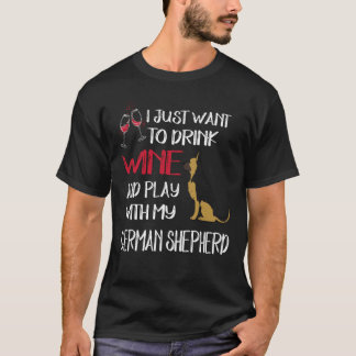 6 Will nur Wein trinken und mit meinem Deutschen s T-Shirt
