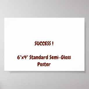 6"x4" Standardposter halbmatt Poster