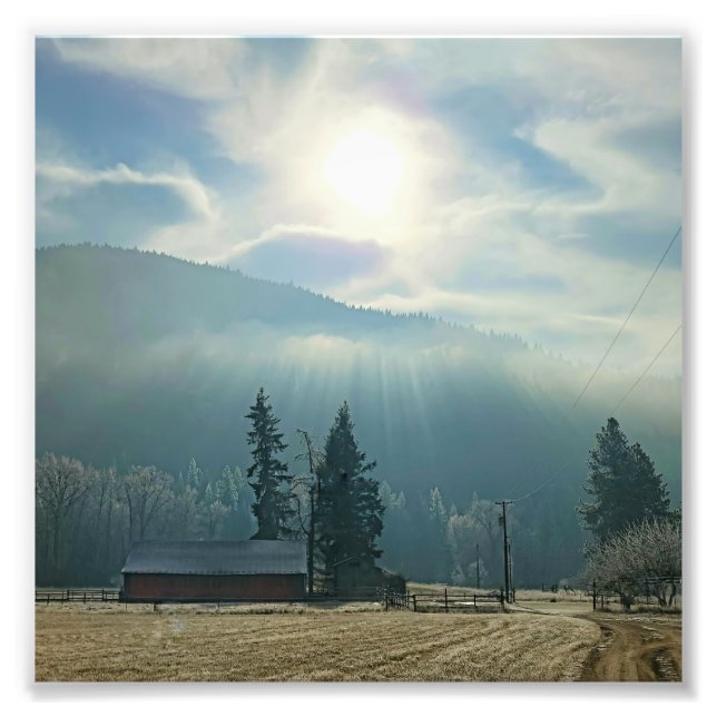 6"x6"-Foto drucken | | Sun & Fog Fotodruck (Vorne)