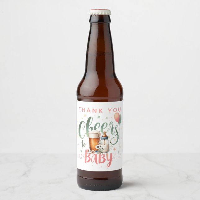 6 x COED Chef to Baby ist Bierbrauen Flaschen Bierflaschenetikett (Vorderseite)