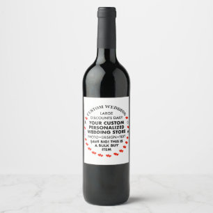 6 x ÉTIQUETTES de vin de mariage personnalisés - 3