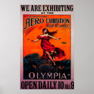 6e Poster vintage international Aero Expo