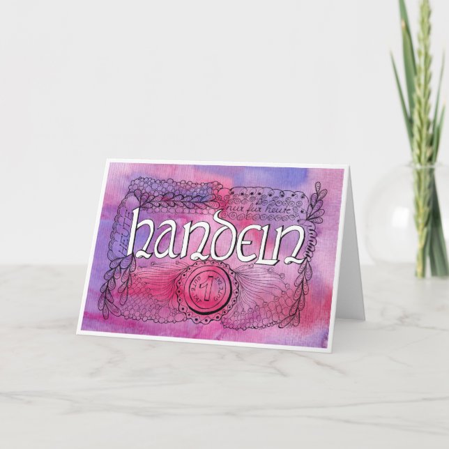 6e règle de sérénité - ACTION Carte pliante (Devant)