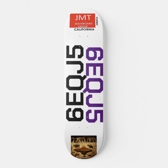 6EQJ5. CODE. JMT 8 1/4" Skateboarddecke Skateboard (Vorderseite)