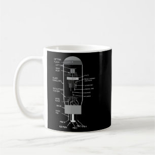 6l6 Vakuum Tube Diagramm oben Gitarrist Kaffeetasse