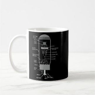 6l6 Vakuum Tube Diagramm oben Gitarrist Kaffeetasse