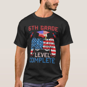 6Th Grade Level Complete Class Of 2022 American Fl T-Shirt