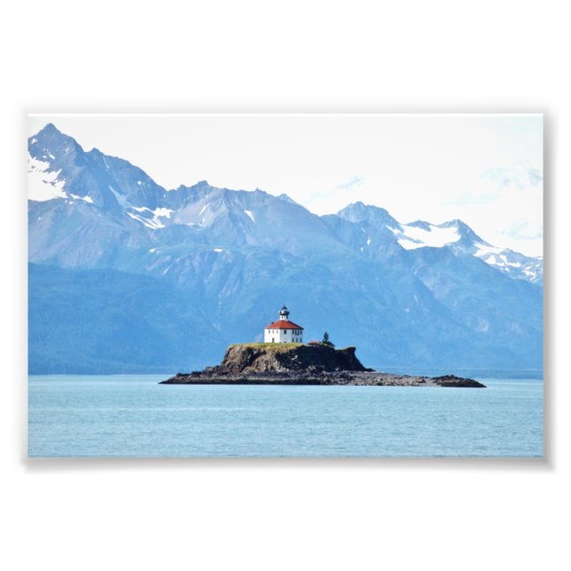 6x4 photo Phare de l'Alaska (Devant)