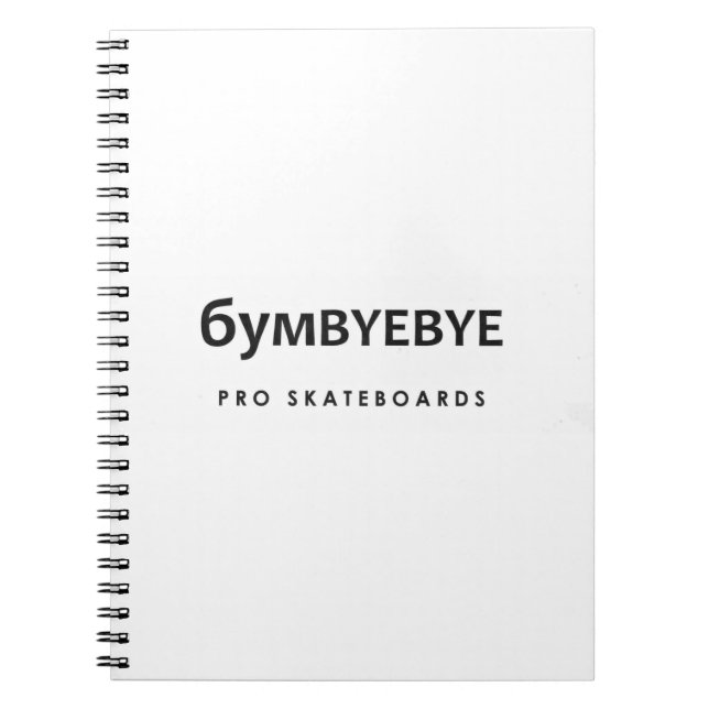 6YMBYEBYE Pro Skateboards Notizblock (Vorderseite)