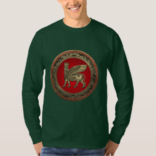 [700] Assyrian Winged Bull - Gold Lamassu T-Shirt