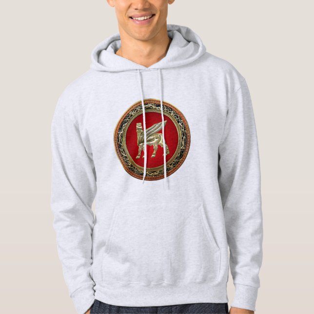 [700] Babylonischer Winged Bull Lamassu [3D] Hoodie (Vorderseite)