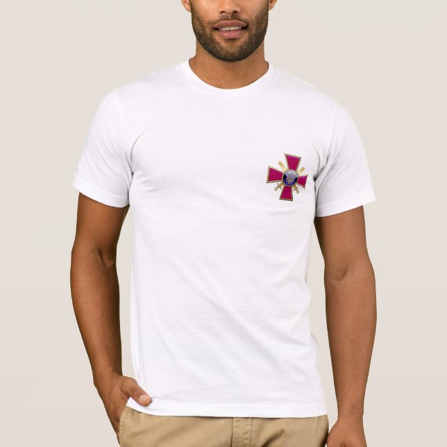 [700] Emblem der ukrainischen Landstreitkräfte T-Shirt (Vorderseite)