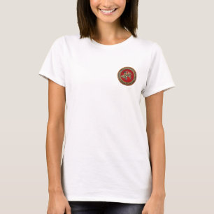 [700] Hokusai - Shoki Riding Shishi Lion T-Shirt