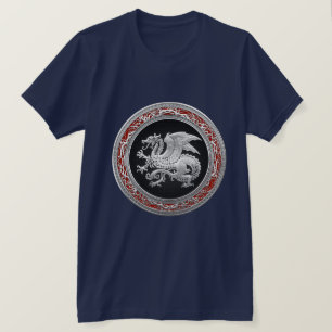 [700] Isländischer Drache, Landvættir [Silver] T-Shirt