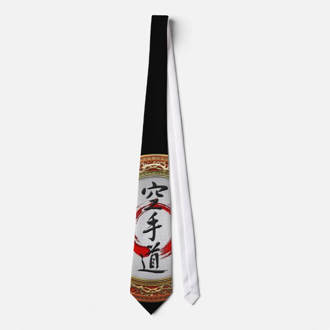 [700] Japanische Kalligraphie - Karate-do Krawatte (Vorderseite)