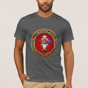 [700] Rosy Cross (Rose Croix) auf Red & Gold T-Shirt