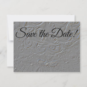 7060-E-Embossed Bouquet & Rings Postkarte