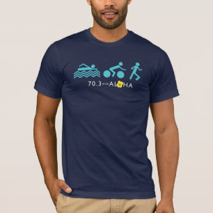 70,3 Avec Aloha le T-shirt de base des hommes -
