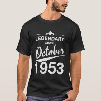 70. 70. Geboren im Oktober 1953 T-Shirt