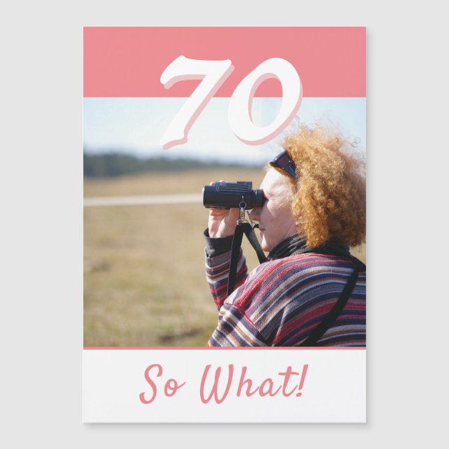 70 Alors quelle Inspirationnelle carte magnétique  (Devant)