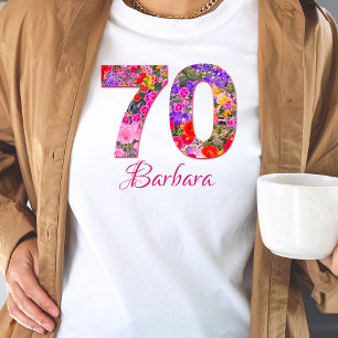 70 ans fleuri invité d'honneur t-shirt