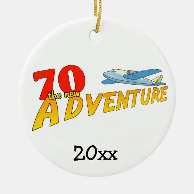 70 Das neue Adventure Flugzeug Keepake Ornament (Vorne)