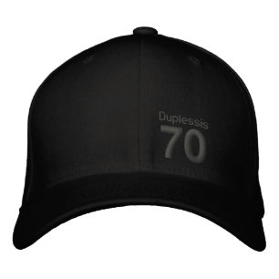 70, Duplessis Bestickte Kappe