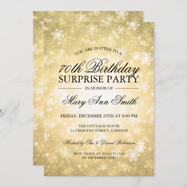 70. EINLADUNG (Vorne/Hinten)