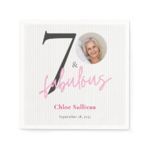 70 & Fantastisch Rosa Schrift Foto Geburtstagsfeie