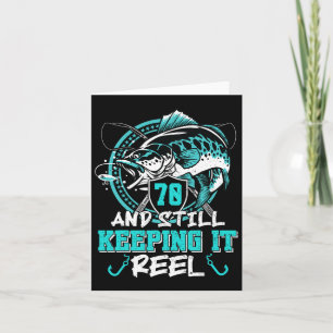 70. Geburtstag Angeln Funny 70 noch Behaltend es i Karte