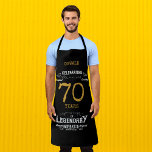 70. Geburtstag Black Gold Legendary Funny Schürze<br><div class="desc">Eine personalisierte,  elegante Schürze der 70. Geburtstagsgeschichte,  die sich leicht an die Geburtstagsfeier anpassen lässt.</div>