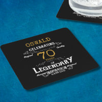 70. Geburtstag Black Gold Legendary Retro