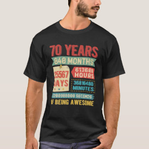 70. Geburtstag Dekorationen T-Shirt