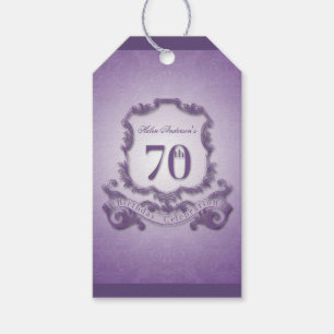 70. Geburtstag des Vintagen Feldes danken Ihnen Geschenkanhänger
