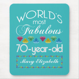 70. Geburtstag die meisten fabelhaften bunten Mousepad