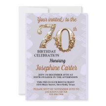 70. Geburtstag Elegantes Party