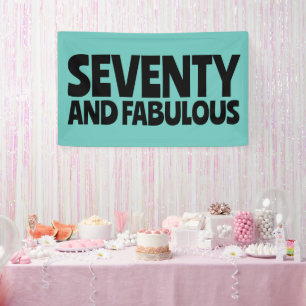 70. GEBURTSTAG FABULOUS PARTY BANNER