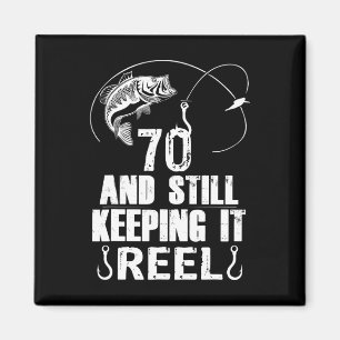70. Geburtstag Fischfang 70 Jahre altes Geschenk f Magnet