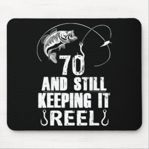 70. Geburtstag Fischfang 70 Jahre altes Geschenk f Mousepad