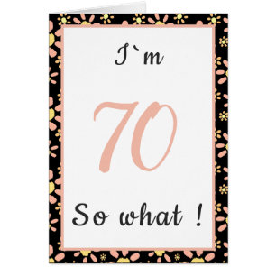 70. Geburtstag Funny ich bin 70 so was Motivierend