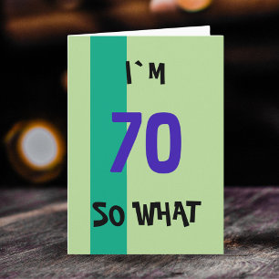70. Geburtstag für ihn Lustig Karte