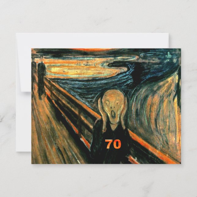 70. Geburtstag Karte (Vorderseite)