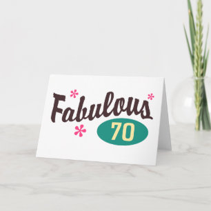 70. Geburtstag Karte